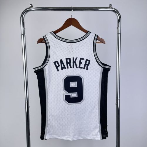 Men's M&N 2002/03 Tony Parker White Retro Jersey