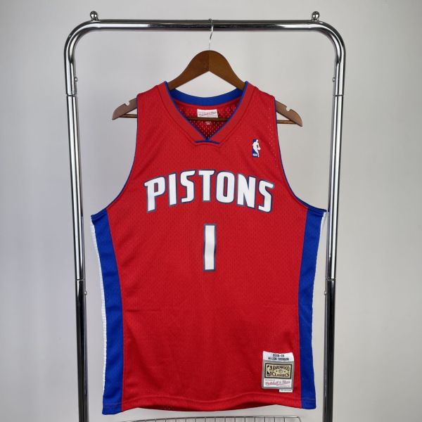 Men's M&N 2008/09 Allen Iverson Red Retro Jersey