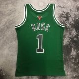 Men's M&N 08/09 Derrick Rose Green Retro Jersey