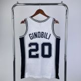 Men's M&N 2002/03 Manu Ginóbili White Retro Jersey