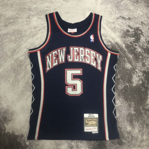 Men's M&N 2006/07 Jason Kidd Blue Retro Jersey