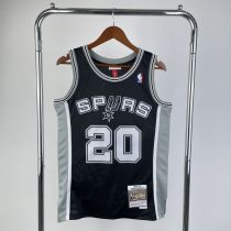 Men's M&N 2002/03 Manu Ginóbili Black Retro Jersey