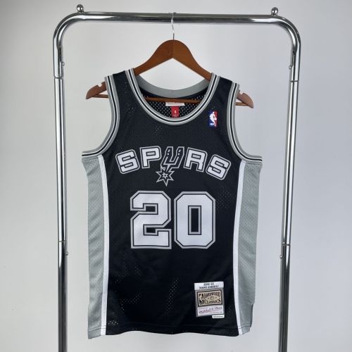 Men's M&N 2002/03 Manu Ginóbili Black Retro Jersey