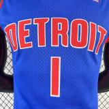 Men's M&N 2008/09 Allen Iverson Blue Retro Jersey
