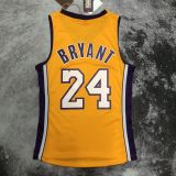 Men's M&N 08/09 Kobe Bryant Yellow Retro Jersey