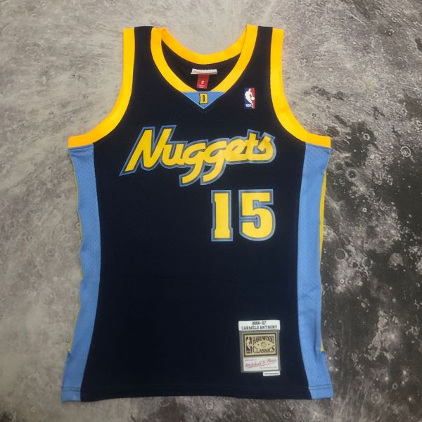 Men's M&N 2006/2007 Carmelo·Anthony Blue Retro Jersey