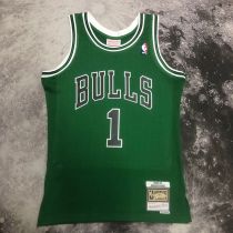Men's M&N 08/09 Derrick Rose Green Retro Jersey