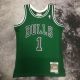 Men's M&N 08/09 Derrick Rose Green Retro Jersey
