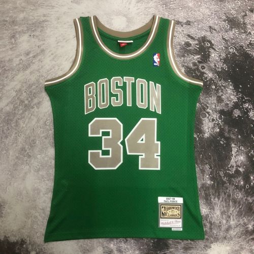 Men's M&N 2007/08 Paul Pierce Green Retro Jersey