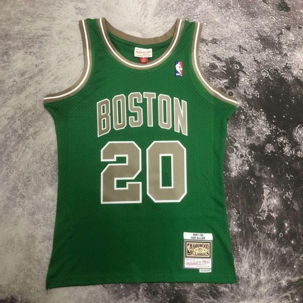 Men's M&N 2007/08 Ray Allen Green Retro Jersey