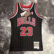 Men's M&N 1996 Michael Jordan Black Retro Jersey