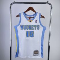 Men's M&N 2003/2004 Carmelo·Anthony White Retro Jersey