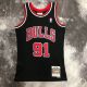 Men's M&N 1998 Dennis Rodman Black Retro Jersey