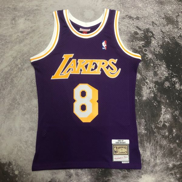 Men's M&N 96/97 Kobe Bryant Purple Retro Jersey