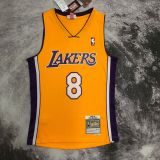 Men's M&N 99/00 Kobe Bryant Yellow Retro Jersey