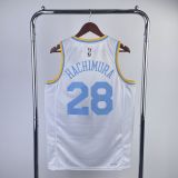 Men's Rui Hachimura White Retro Team Jersey