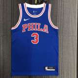 Men's Allen Iverson Blue Retro Team Jersey