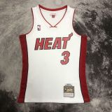 Men's M&N 2005/06 Dwyane Wade White Retro Jersey