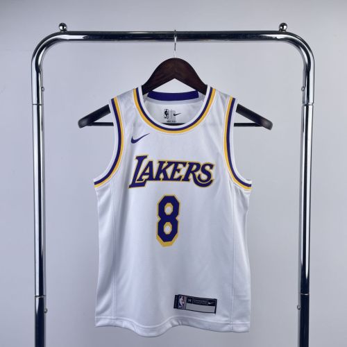 Youth Kobe Bryant White Team Jersey
