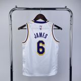 Youth LeBron James White Team Jersey