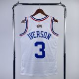 Men's 2003 Allen Iverson All Star White Retro Jersey