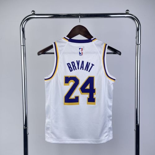 Youth Kobe Bryant White Team Jersey