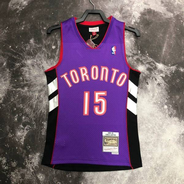 Men's M&N 2000 Vince Carter Purple/Black Retro Jersey