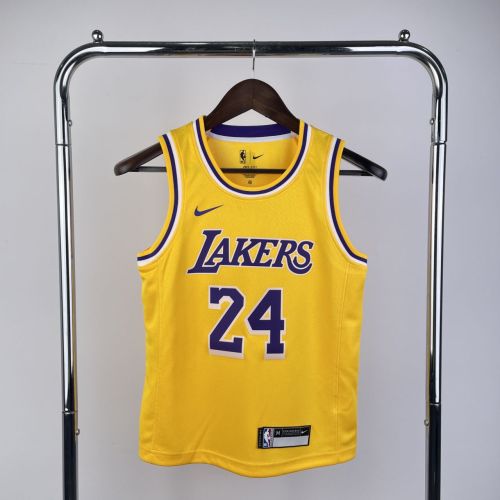 Youth Kobe Bryant Yellow Team Jersey