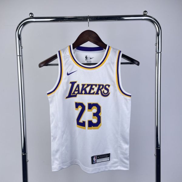 Youth LeBron James White Team Jersey