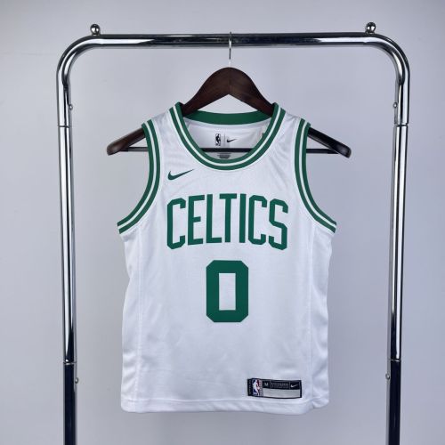 Youth Jayson Tatum White Team Jersey