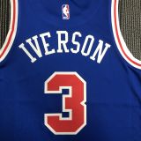 Men's Allen Iverson Blue Retro Team Jersey