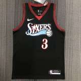 Men's Allen Iverson Black Retro Team Jersey