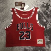 Women's M&N Michael Jordan Red Retro Jersey