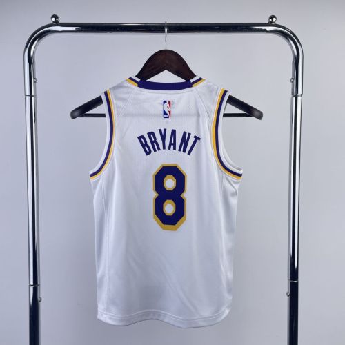 Youth Kobe Bryant White Team Jersey
