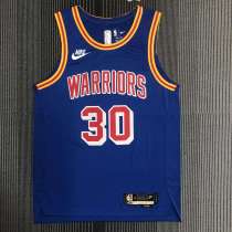 Men's Stephen Curry Blue Retro Team Jersey - Authentic Edition