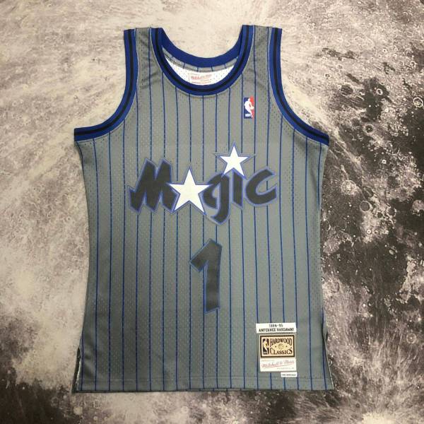 Men's M&N 1994/95 Anfernee Hardaway Gray Retro Jersey