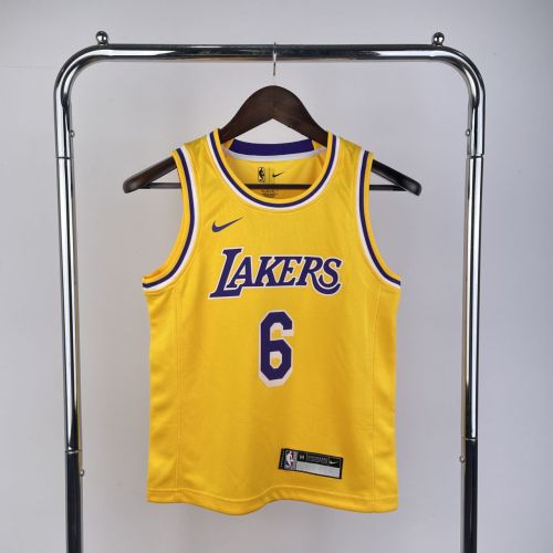 Youth LeBron James Yellow Team Jersey