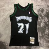Men's M&N 1997/98 Kevin Garnett Black Retro Jersey