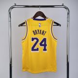 Youth Kobe Bryant Yellow Team Jersey