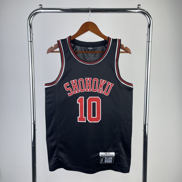 Men's Slam Dunk Hanamichi Sakuragi Black Team Jersey