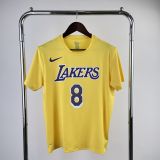 Men's Kobe Bryant Yellow Team T-shirt