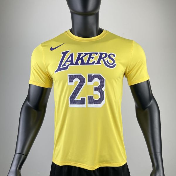 Men's LeBron James Yellow Team T-shirt
