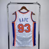 Men's BAPE×M&N White Team Jersey