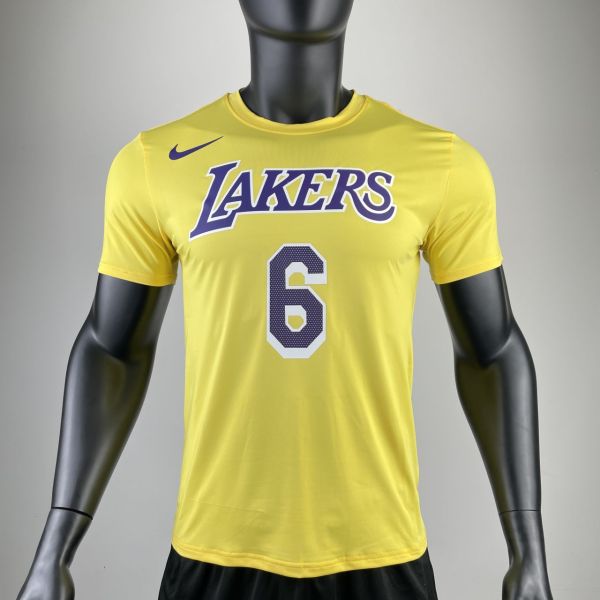 Men's LeBron James Yellow Team T-shirt