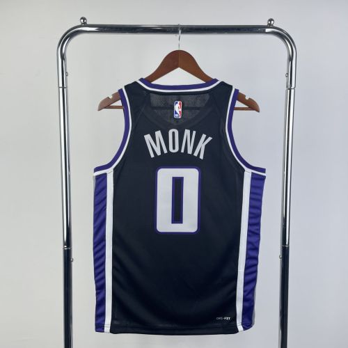 Men's Malik Monk Black Away Team Jersey
