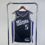 Men's De’Aaron Fox Black Away Team Jersey