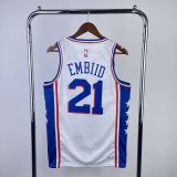 Men's Joel Embiid Home White Team Jersey