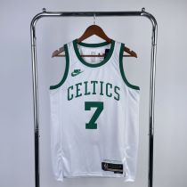 Men's Jaylen Brown White Retro Team Jersey - 75th Anniversary Edition