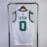 Men's Jayson Tatum White Retro Team Jersey - 75th Anniversary Edition