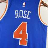 Men's Derrick Rose Away Blue Team Jersey